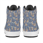 Baby Koala Pattern Print High Top Leather Sneakers