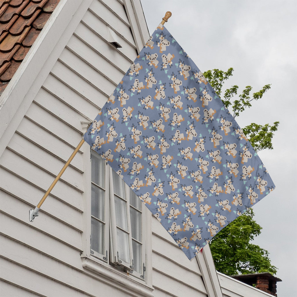 Baby Koala Pattern Print House Flag