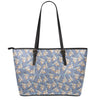 Baby Koala Pattern Print Leather Tote Bag