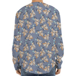 Baby Koala Pattern Print Long Sleeve Baseball Jersey