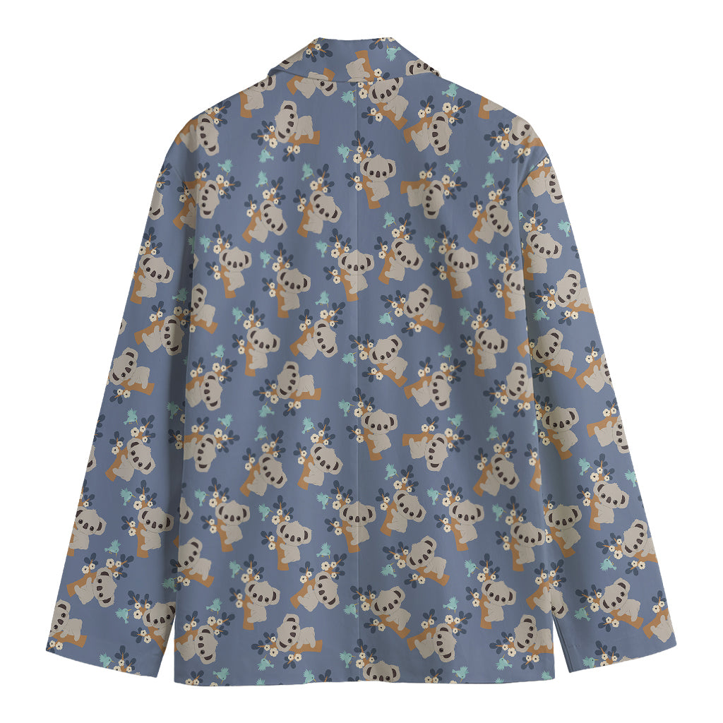 Baby Koala Pattern Print Men's Blazer