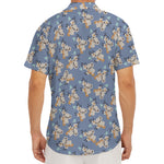 Baby Koala Pattern Print Men's Deep V-Neck Shirt