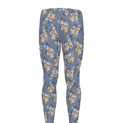 Baby Koala Pattern Print Men's leggings