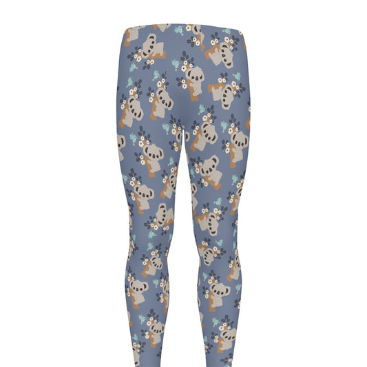 Baby Koala Pattern Print Men's leggings