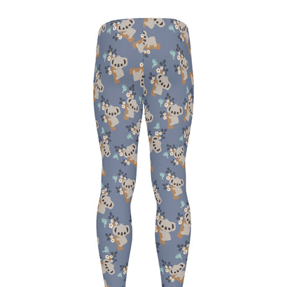 Baby Koala Pattern Print Men's leggings