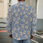 Baby Koala Pattern Print Men's Shirt Jacket
