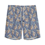 Baby Koala Pattern Print Men's Sports Shorts