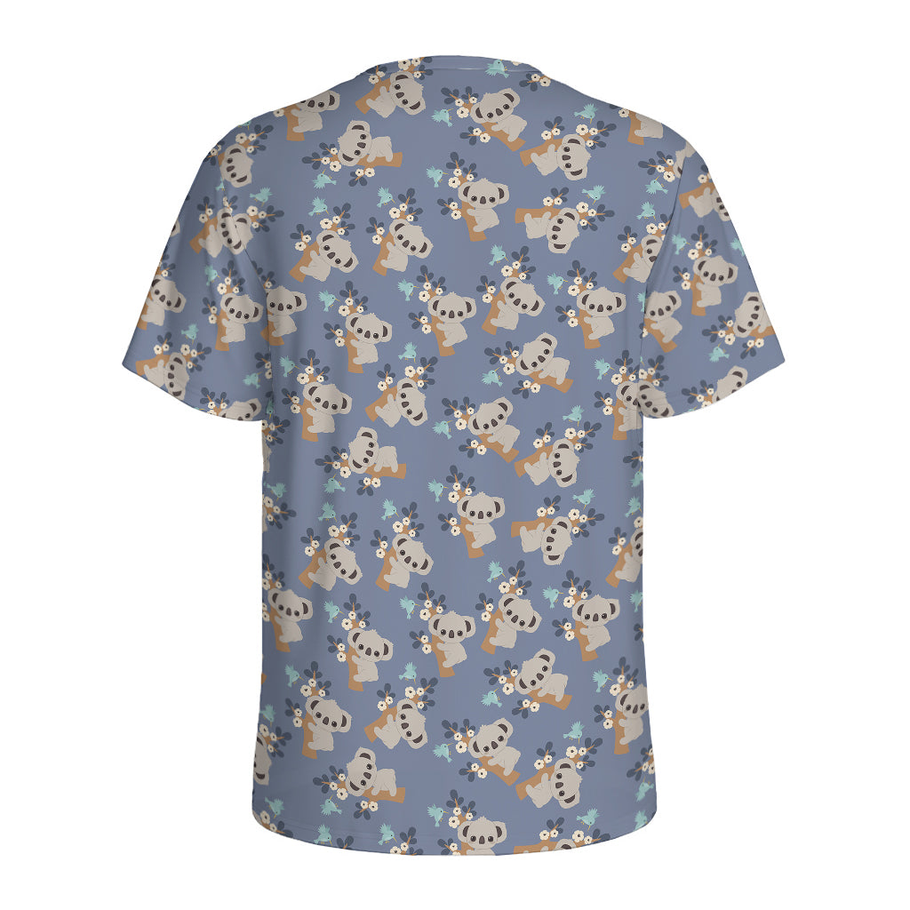 Baby Koala Pattern Print Men's Sports T-Shirt