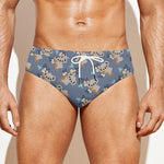 Baby Koala Pattern Print Men's Swim Briefs