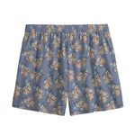 Baby Koala Pattern Print Mesh Shorts