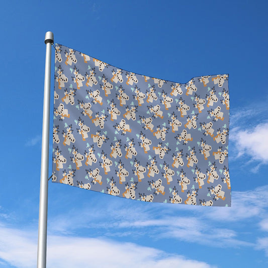 Baby Koala Pattern Print Polyester Flag
