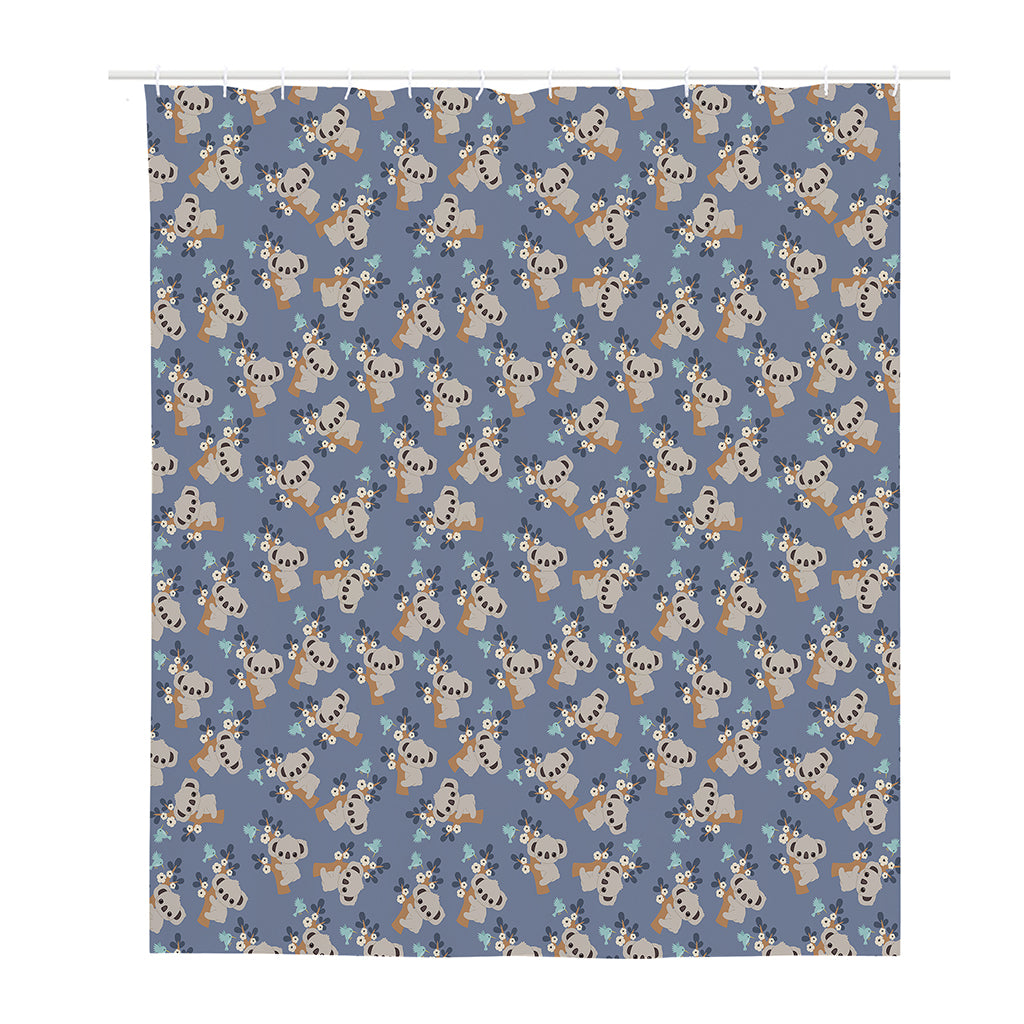 Baby Koala Pattern Print Polyester Shower Curtain