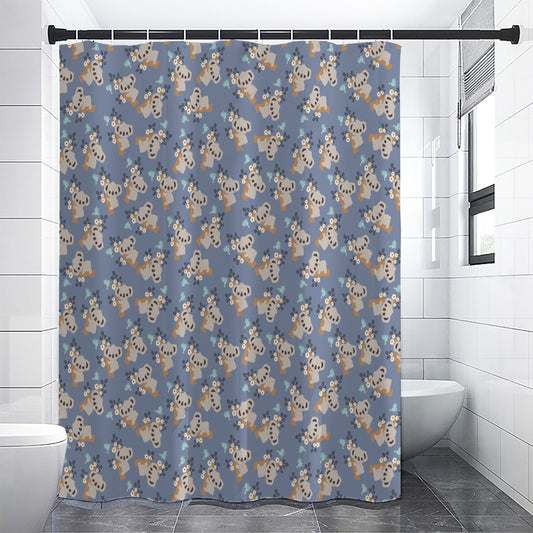 Baby Koala Pattern Print Premium Shower Curtain