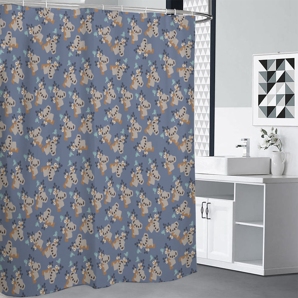 Baby Koala Pattern Print Premium Shower Curtain