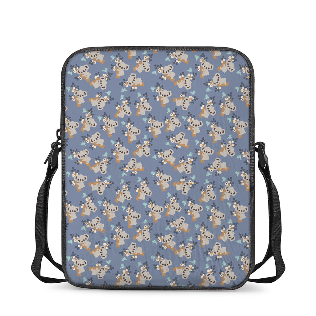 Baby Koala Pattern Print Rectangular Crossbody Bag