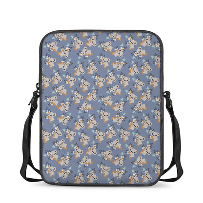 Baby Koala Pattern Print Rectangular Crossbody Bag