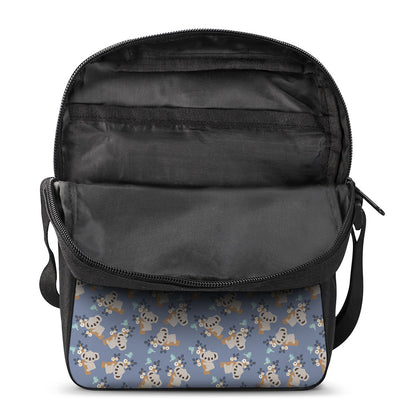 Baby Koala Pattern Print Rectangular Crossbody Bag