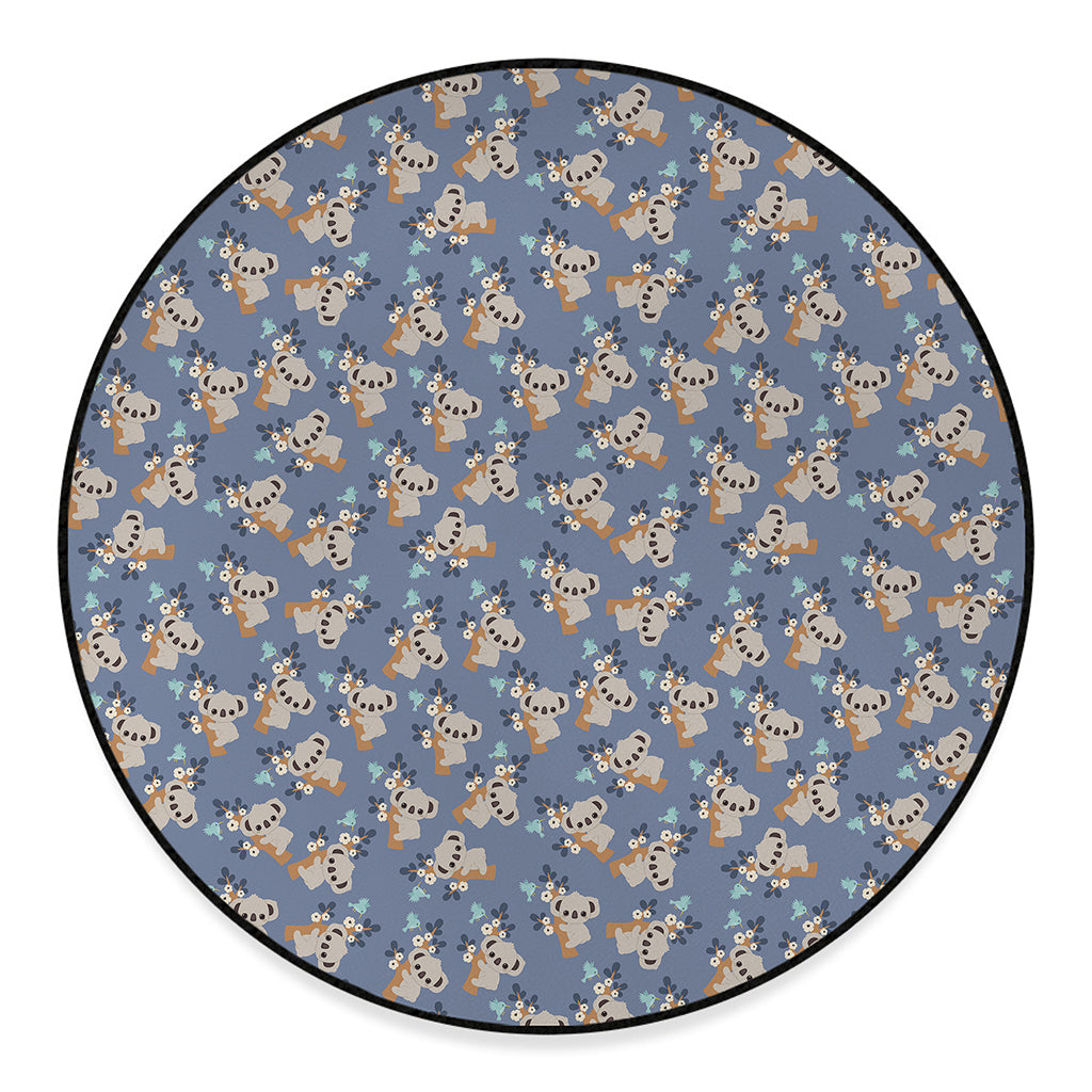 Baby Koala Pattern Print Round Floor Mat