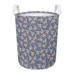 Baby Koala Pattern Print Round Laundry Basket