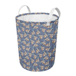 Baby Koala Pattern Print Round Laundry Basket