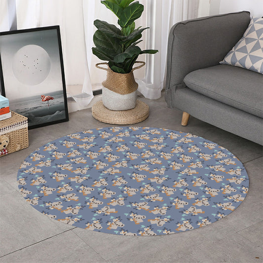 Baby Koala Pattern Print Round Rug
