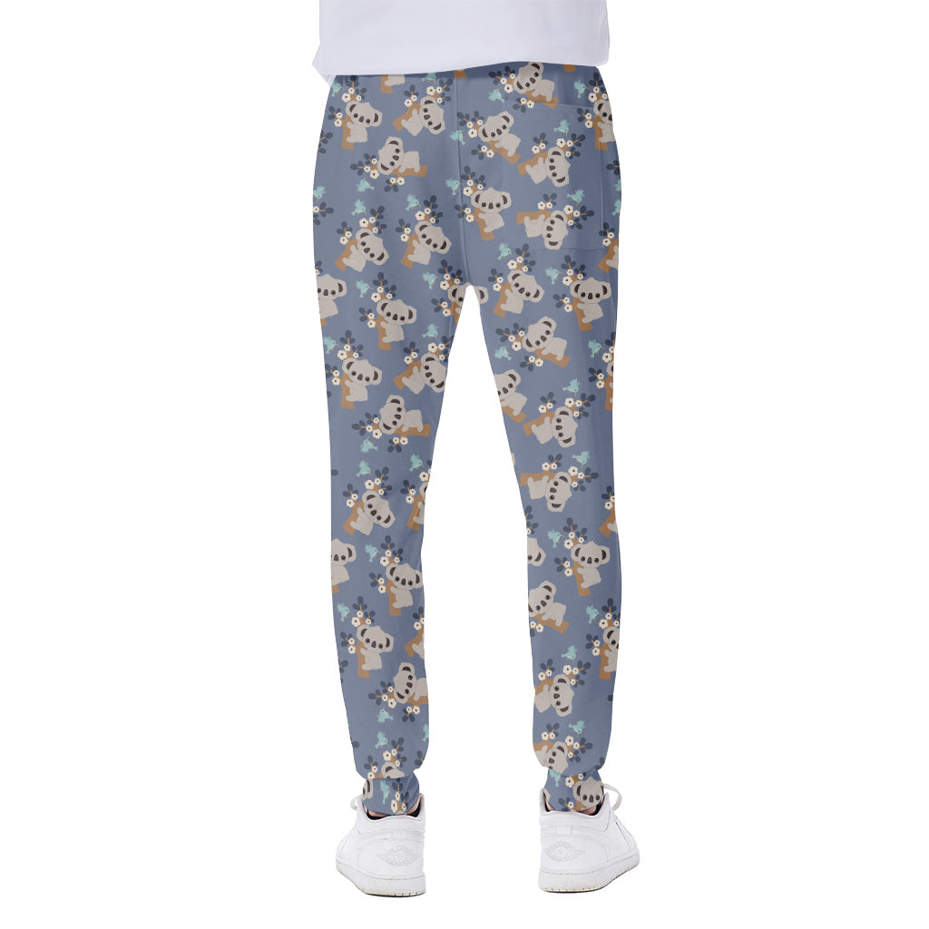 Baby Koala Pattern Print Scuba Joggers