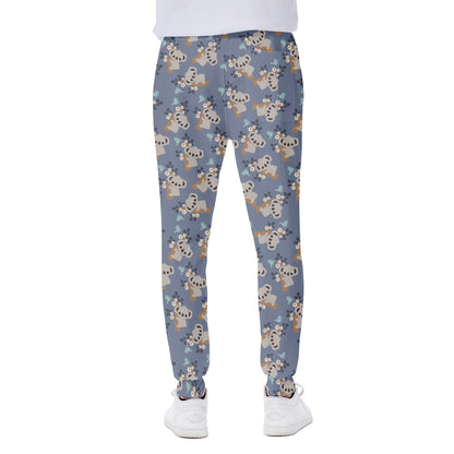 Baby Koala Pattern Print Scuba Joggers