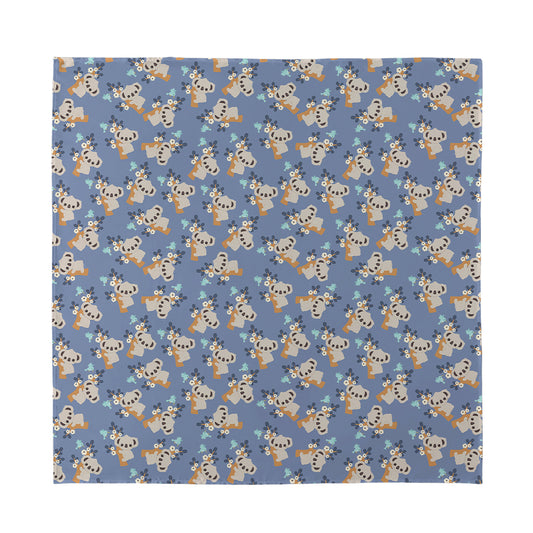Baby Koala Pattern Print Silk Bandana
