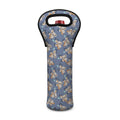 Baby Koala Pattern Print Single Neoprene Wine Tote
