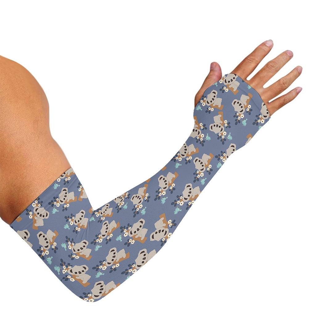 Baby Koala Pattern Print Sun Protection Arm Sleeves