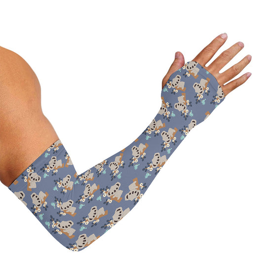 Baby Koala Pattern Print Sun Protection Arm Sleeves