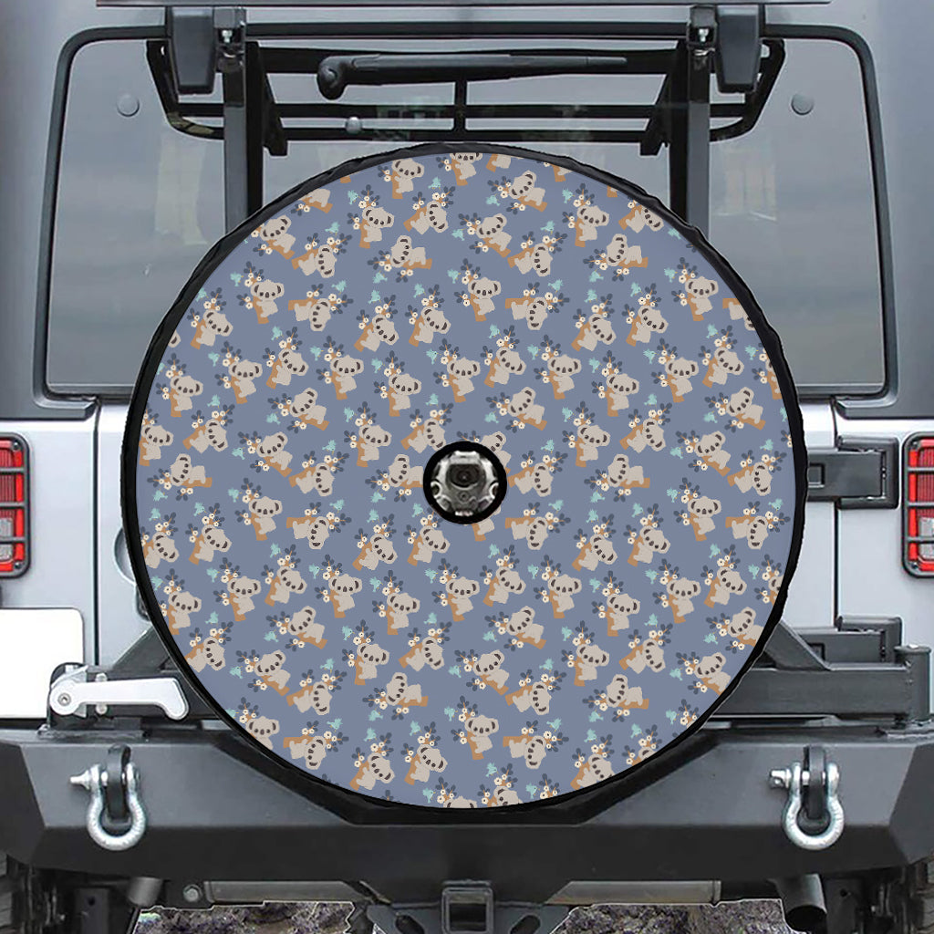 Baby Koala Pattern Print Tire Cover With Camera Hole