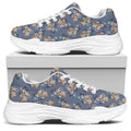 Baby Koala Pattern Print White Chunky Shoes