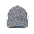 Baby Koala Pattern Print White Mesh Trucker Hat