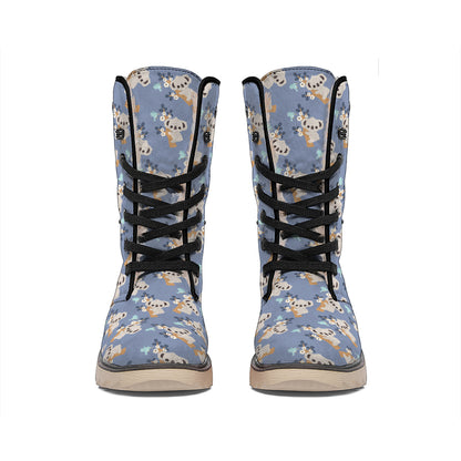 Baby Koala Pattern Print Winter Boots