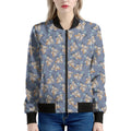 Baby Koala Pattern Print Women's Bomber Jacket