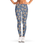 Baby Koala Pattern Print Women's Leggings