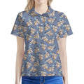 Baby Koala Pattern Print Women's Polo Shirt