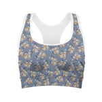 Baby Koala Pattern Print Women's Sports Bra