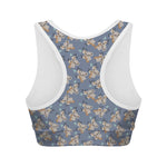 Baby Koala Pattern Print Women's Sports Bra