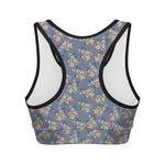 Baby Koala Pattern Print Women's Sports Bra