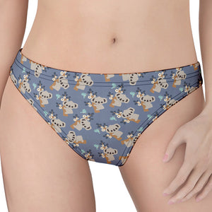 Baby Koala Pattern Print Women's Thong