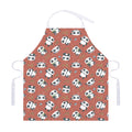 Baby Panda And Bamboo Pattern Print Adjustable Apron