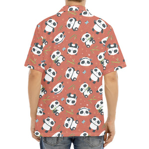 Baby Panda And Bamboo Pattern Print Aloha Shirt