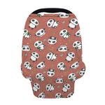 Baby Panda And Bamboo Pattern Print Baby Seat Cover