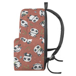 Baby Panda And Bamboo Pattern Print Backpack