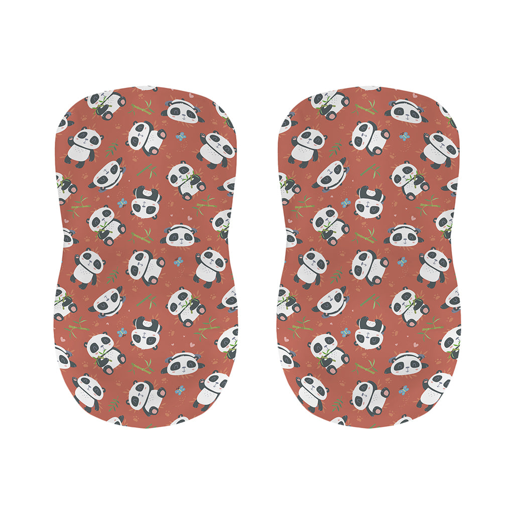 Baby Panda And Bamboo Pattern Print Bar Stool Covers
