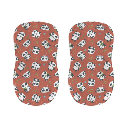 Baby Panda And Bamboo Pattern Print Bar Stool Covers
