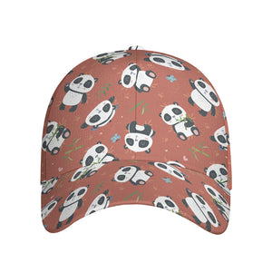 Baby Panda And Bamboo Pattern Print Baseball Cap