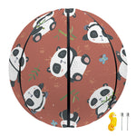 Baby Panda And Bamboo Pattern Print Basketball